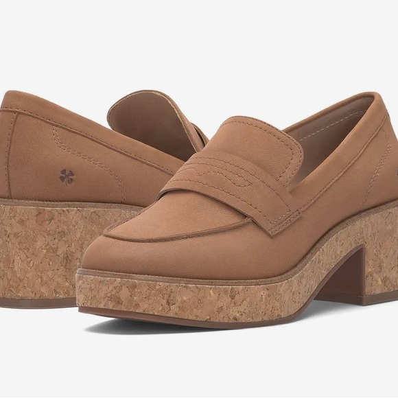 Lucky Brand Palti Leather Loafer Womens‎ Shoes Size 8 M Latte Tan - Picture 1 of 5